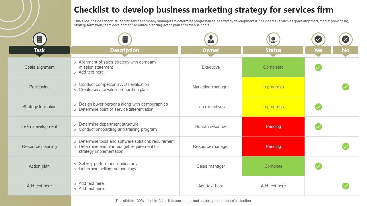 Checklist_To_Develop_Business_Marketing_Strategy_For_Services_Firm_Demonstration_PDF_Slide_1.jpg