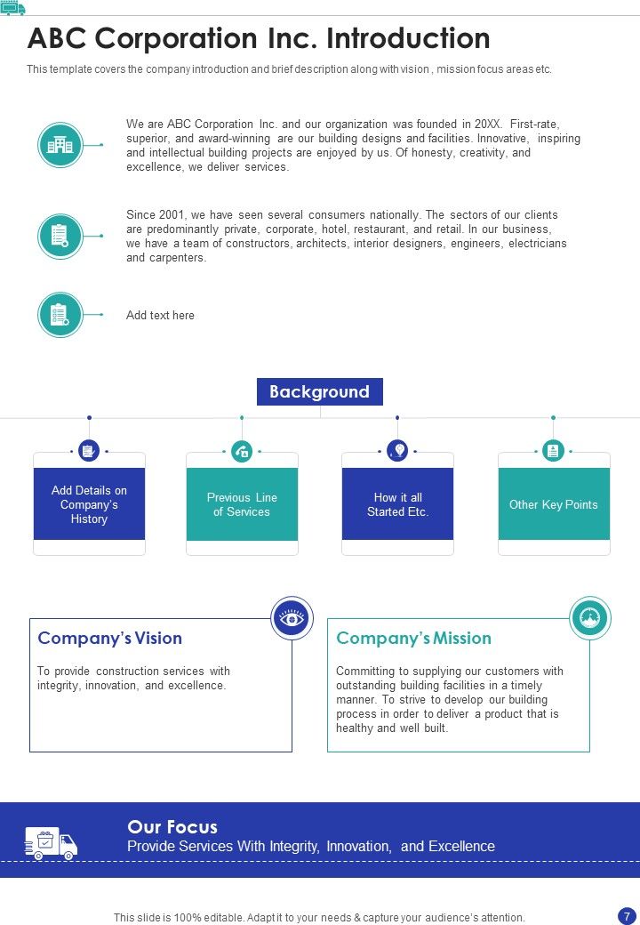 Child House Care Truck Funding Proposal Example Document Report Doc Pdf Ppt
