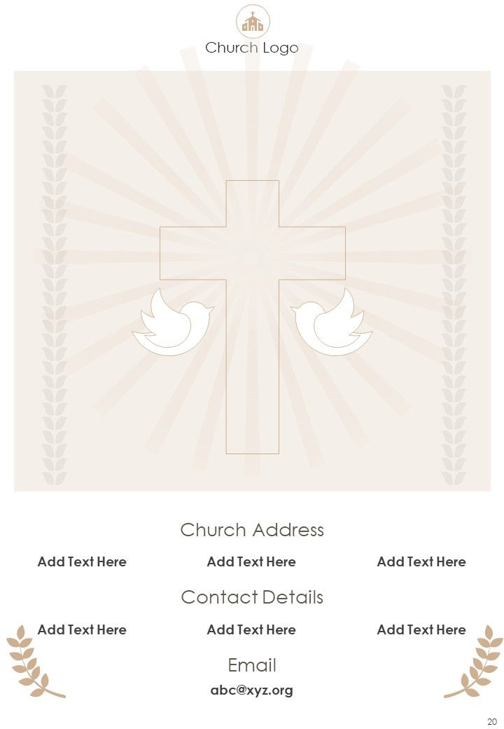 Church Yearly Report One Pager Documents