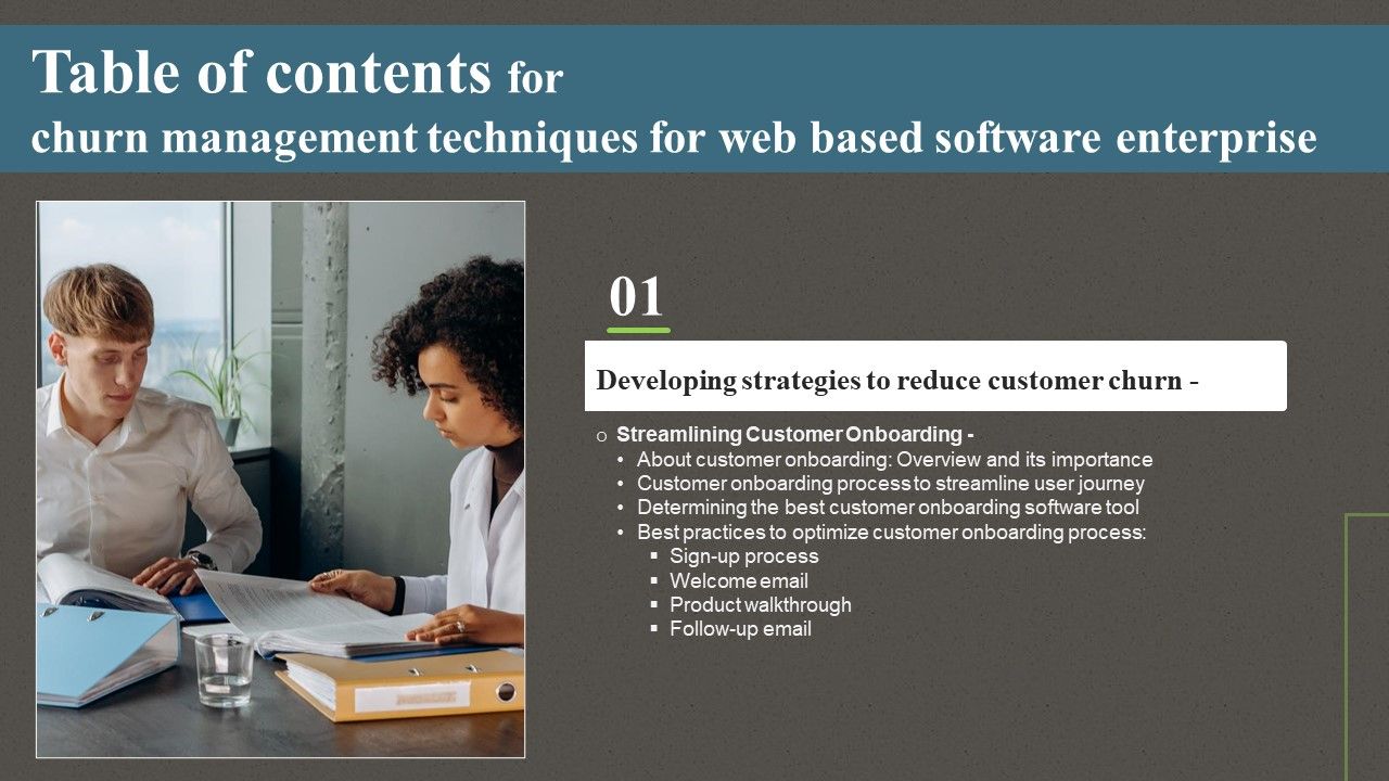 Churn_Management_Techniques_For_Web_Based_Software_Enterprise_Table_Of_Contents_Ppt_PowerPoint_Presentation_File_Ideas_PDF_Slide_1.jpg
