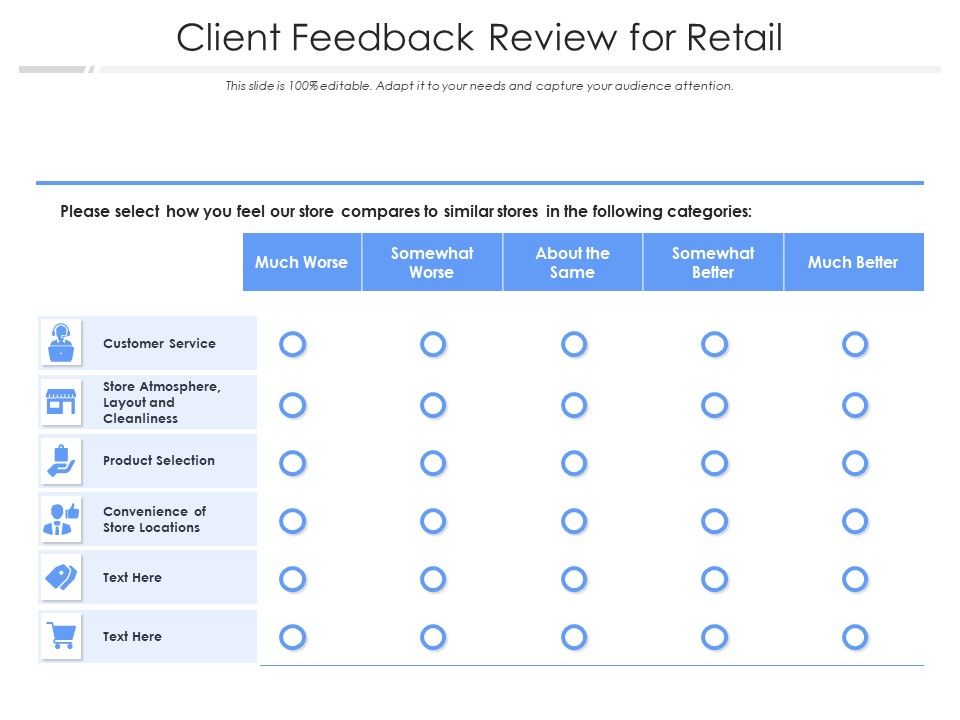 Client_Feedback_Review_For_Retail_Ppt_PowerPoint_Presentation_Visual_Aids_Diagrams_PDF_Slide_1.jpg