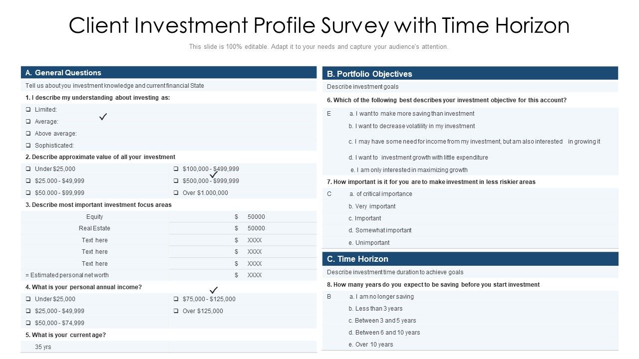Client_Investment_Profile_Survey_With_Time_Horizon_Ppt_PowerPoint_Presentation_File_Guide_PDF_Slide_1.jpg