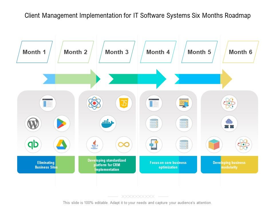 Client_Management_Implementation_For_IT_Software_Systems_Six_Months_Roadmap_Demonstration_Slide_1.jpg