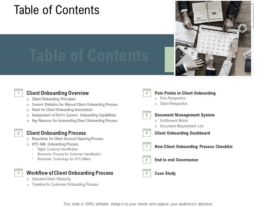 Client_Onboarding_Framework_Table_Of_Contents_Ppt_Portfolio_Clipart_Images_PDF_Slide_1.jpg