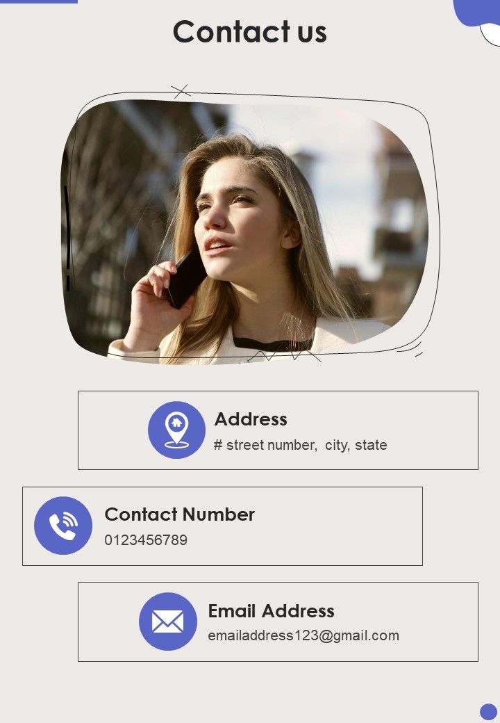 Client Service Support Proposal Contact Us One Pager Sample Example Document Slide01