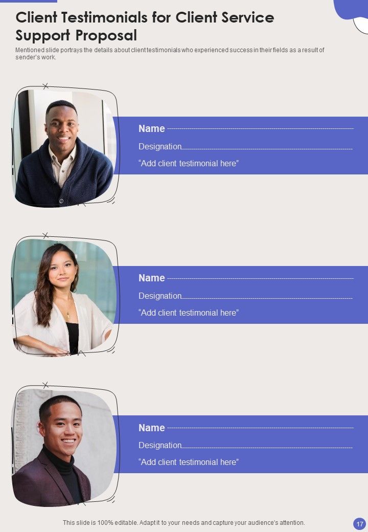 Client Service Support Proposal Example Document Report Doc Pdf Ppt