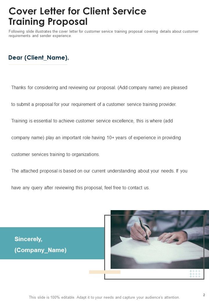 Client Service Training Proposal Example Document Report Doc Pdf Ppt
