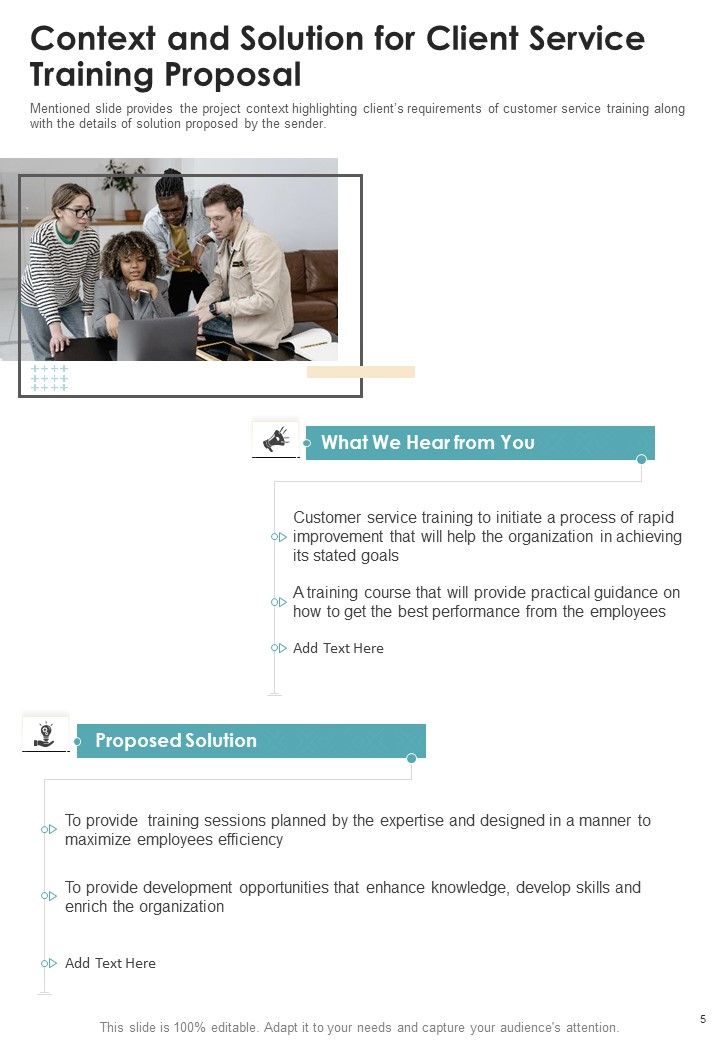 Client Service Training Proposal Example Document Report Doc Pdf Ppt