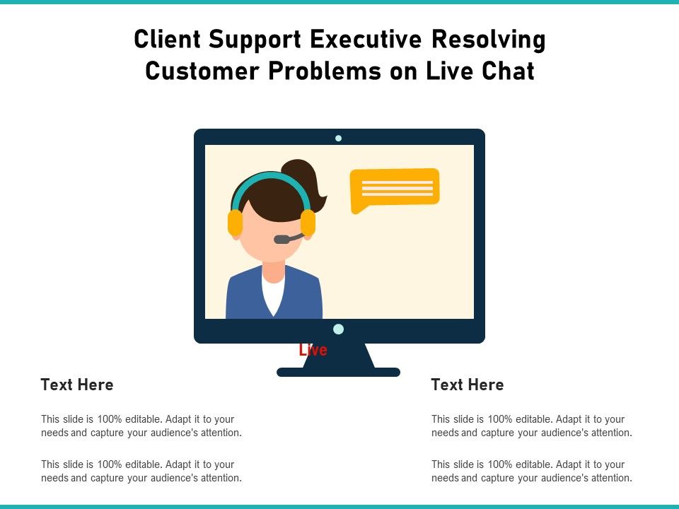 Client_Support_Executive_Resolving_Customer_Problems_On_Live_Chat_Ppt_PowerPoint_Presentation_Pictures_Elements_PDF_Slide_1.jpg