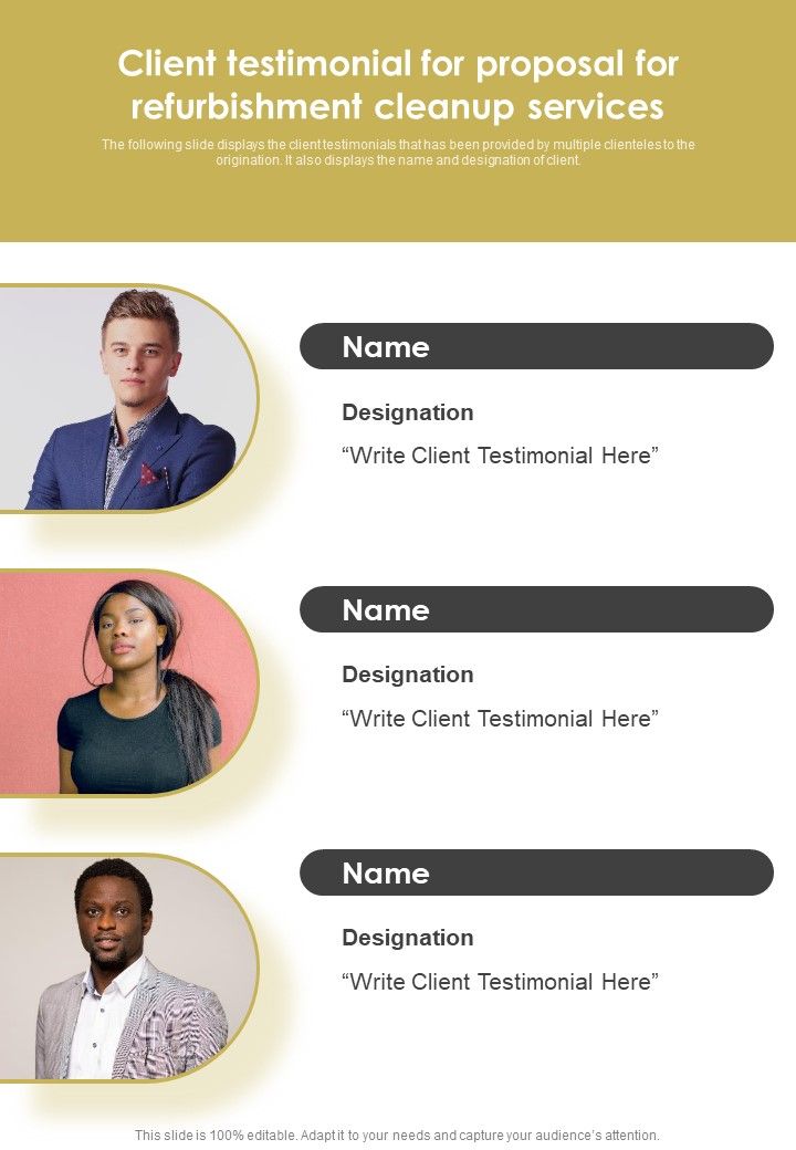 Client_Testimonial_For_Proposal_For_Refurbishment_Cleanup_Services_One_Pager_Sample_Example_Document_Slide_1.jpg