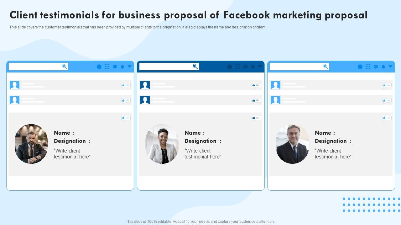 Client_Testimonials_For_Business_Proposal_Of_Facebook_Marketing_Proposal_Guidelines_PDF_Slide_1.jpg