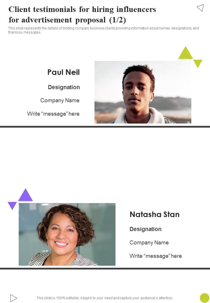 Client_Testimonials_For_Hiring_Influencers_For_Advertisement_Proposal_One_Pager_Sample_Example_Document_Slide_1.jpg