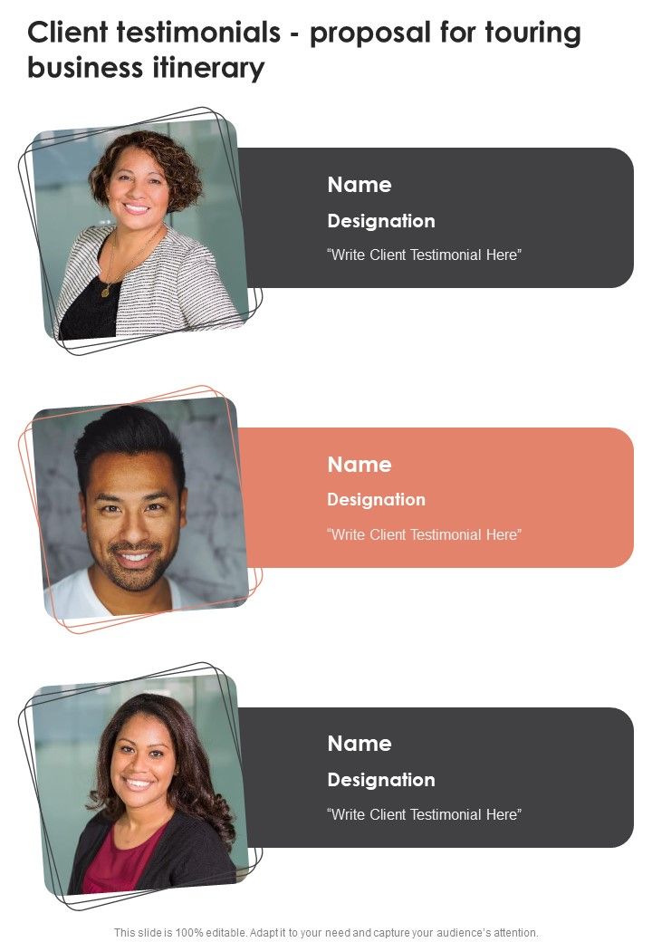 Client_Testimonials_Proposal_For_Touring_Business_Itinerary_One_Pager_Sample_Example_Document_Slide_1.jpg