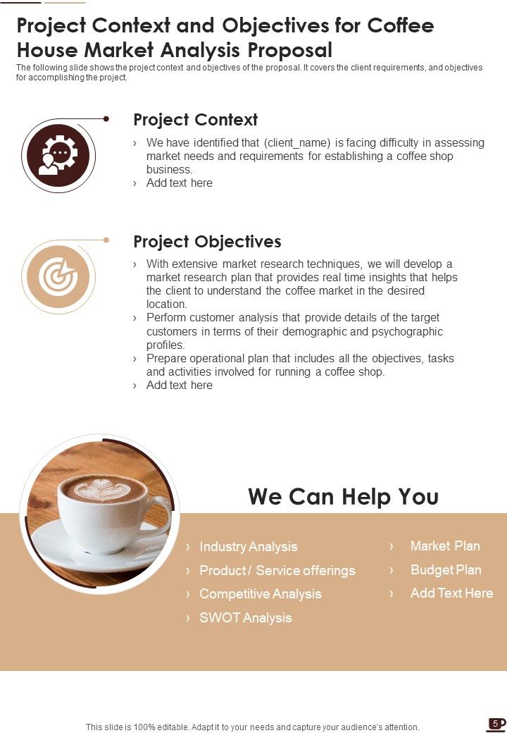 Coffee House Market Analysis Proposal Example Document Report Doc Pdf Ppt