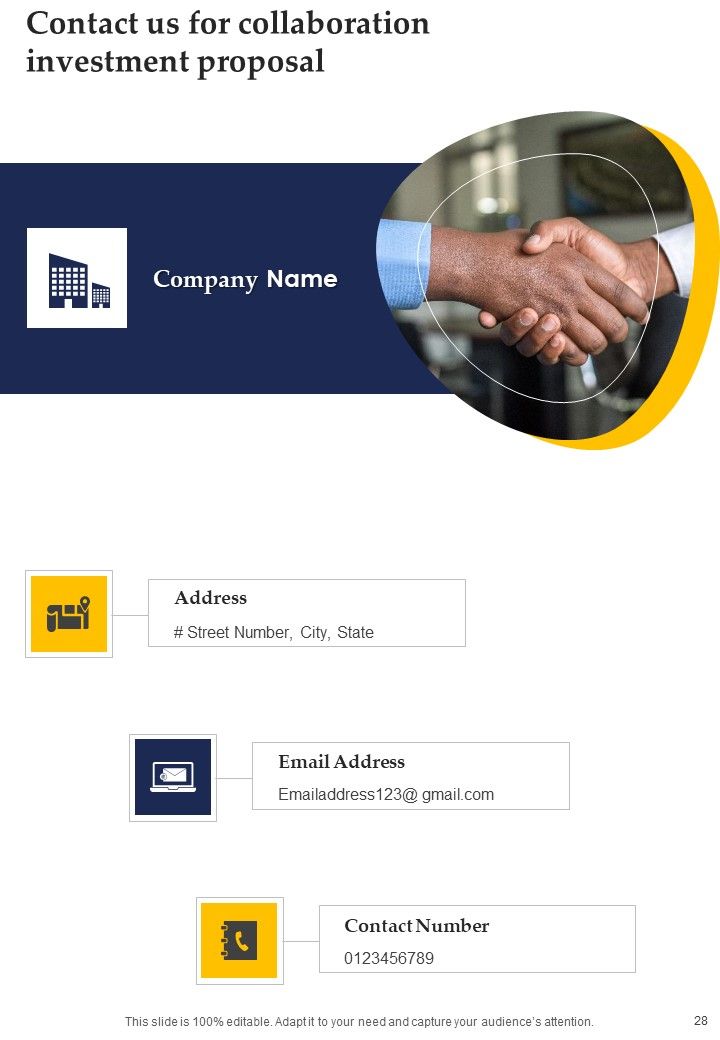 Collaboration Investment Proposal Example Document Report Doc Pdf Ppt