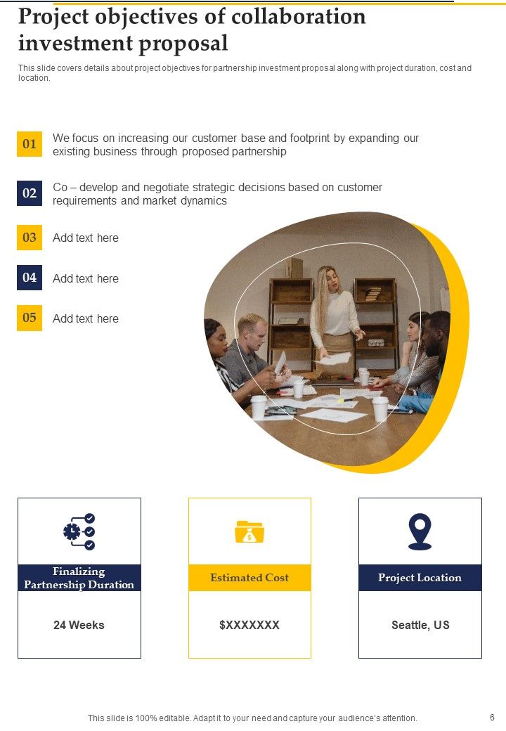 Collaboration Investment Proposal Example Document Report Doc Pdf Ppt