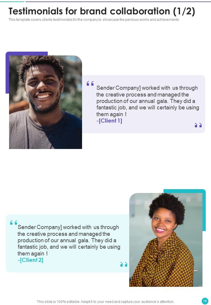 Collaboration Proposal To Partner With Celebrities Example Document Report Doc Pdf Ppt