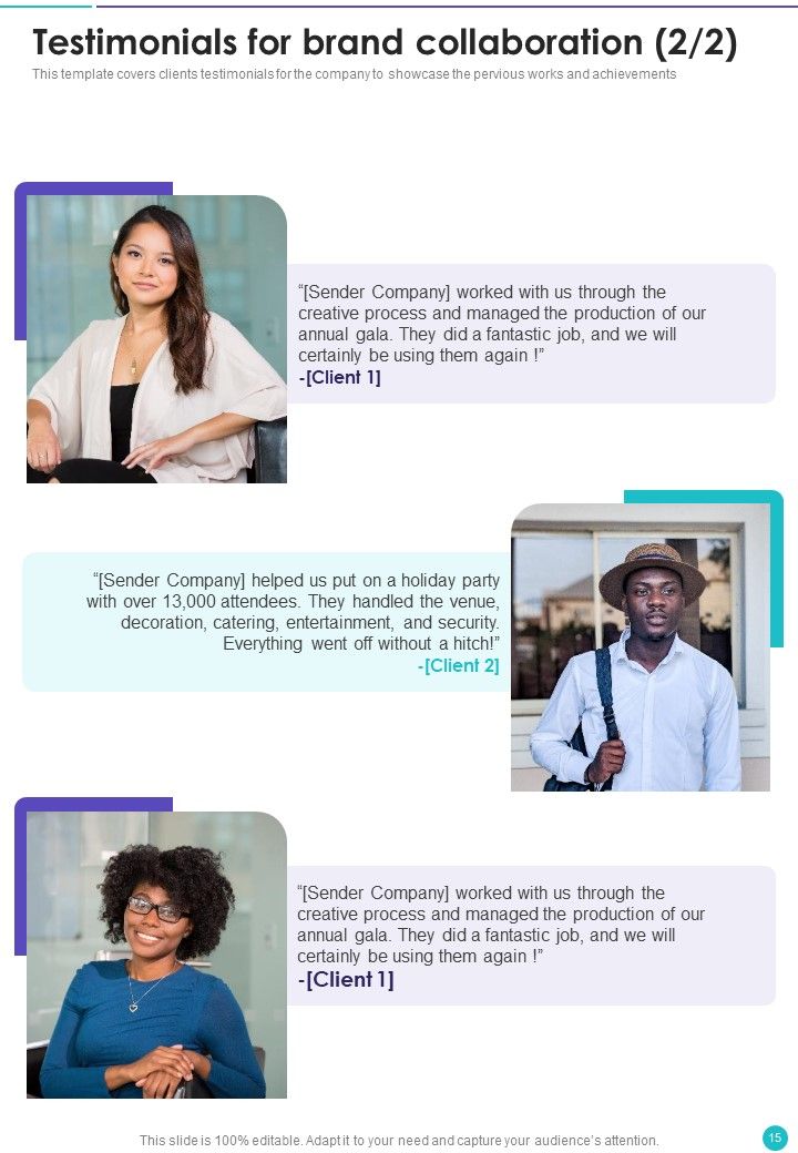 Collaboration Proposal To Partner With Celebrities Example Document Report Doc Pdf Ppt