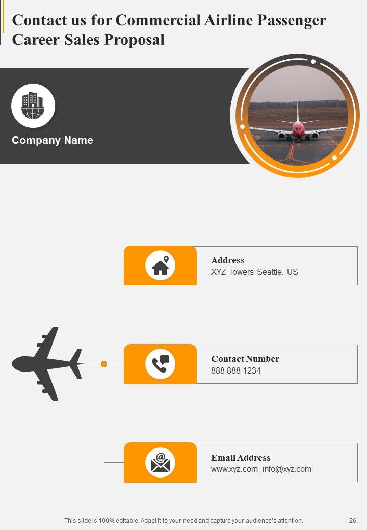 Commercial Airline Passenger Career Sales Proposal Example Document Report Doc Pdf Ppt