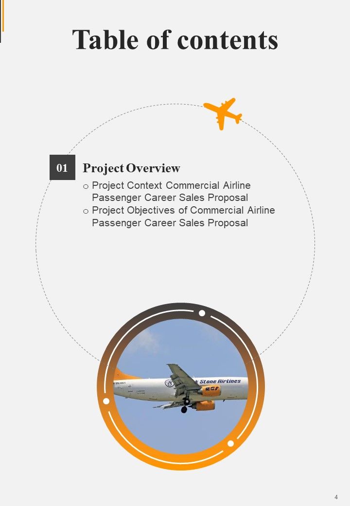 Commercial Airline Passenger Career Sales Proposal Example Document Report Doc Pdf Ppt