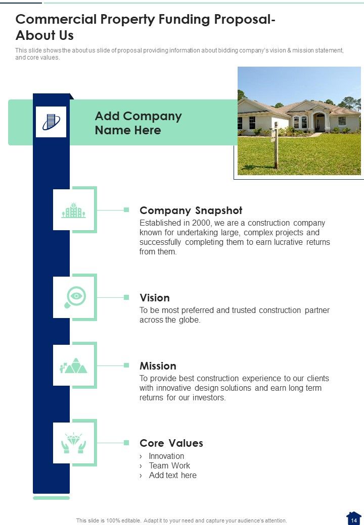 Commercial Property Funding Proposal Example Document Report Doc Pdf Ppt