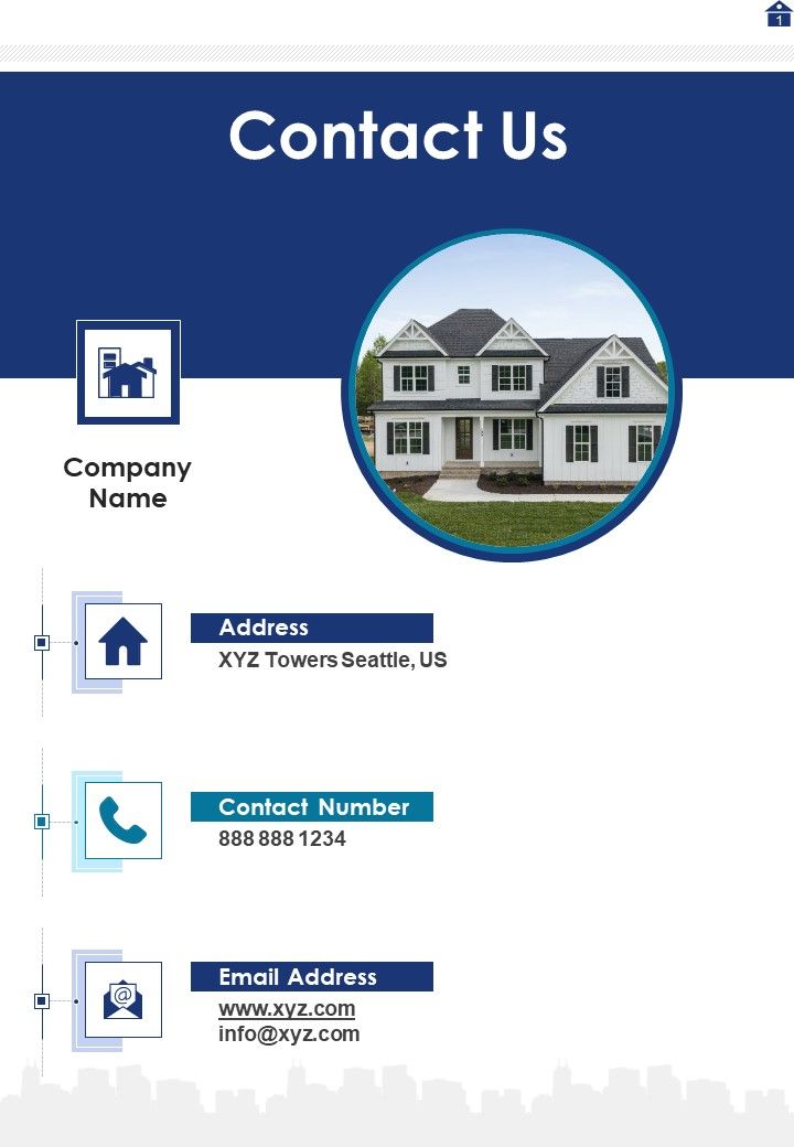 Commercial Property Proposal Contact Us One Pager Sample Example Document Slide01