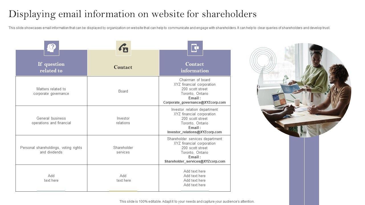Communication_Means_And_Techniques_Displaying_Email_Information_On_Website_For_Shareholders_Mockup_PDF_Slide_1.jpg
