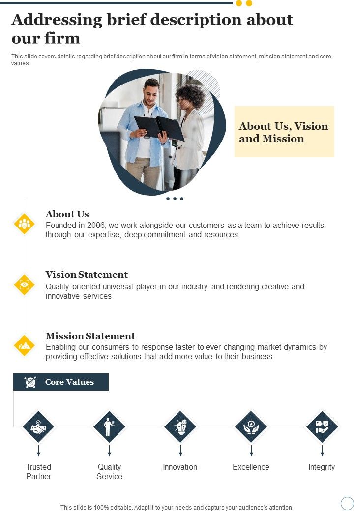 Company_Acquisition_Proposal_Addressing_Brief_Description_About_Our_Firm_One_Pager_Sample_Example_Document_Slide_1.jpg