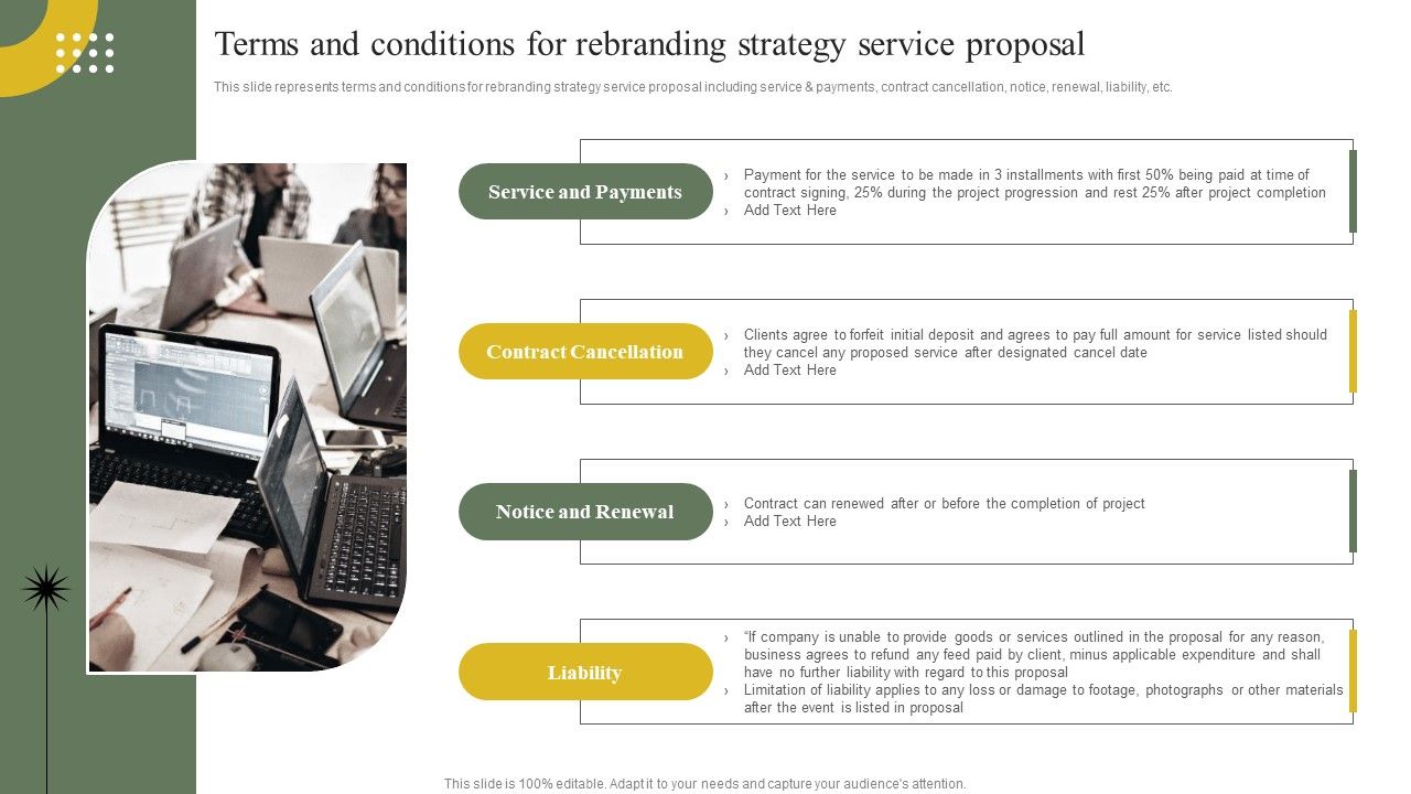 Company_Advertising_Solutions_Terms_And_Conditions_For_Rebranding_Strategy_Service_Information_PDF_Slide_1.jpg