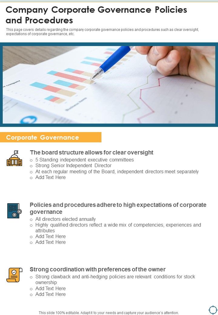 Company_Corporate_Governance_Policies_And_Procedures_One_Pager_Documents_Slide_1.jpg