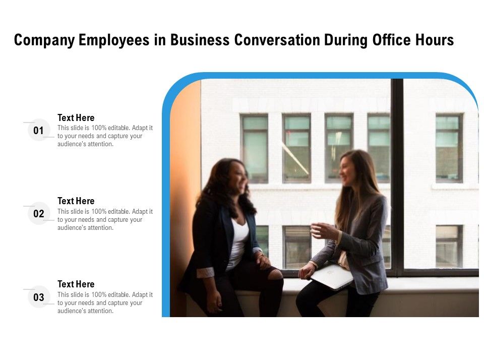 Company_Employees_In_Business_Conversation_During_Office_Hours_Ppt_PowerPoint_Presentation_File_Graphics_Tutorials_PDF_Slide_1.jpg