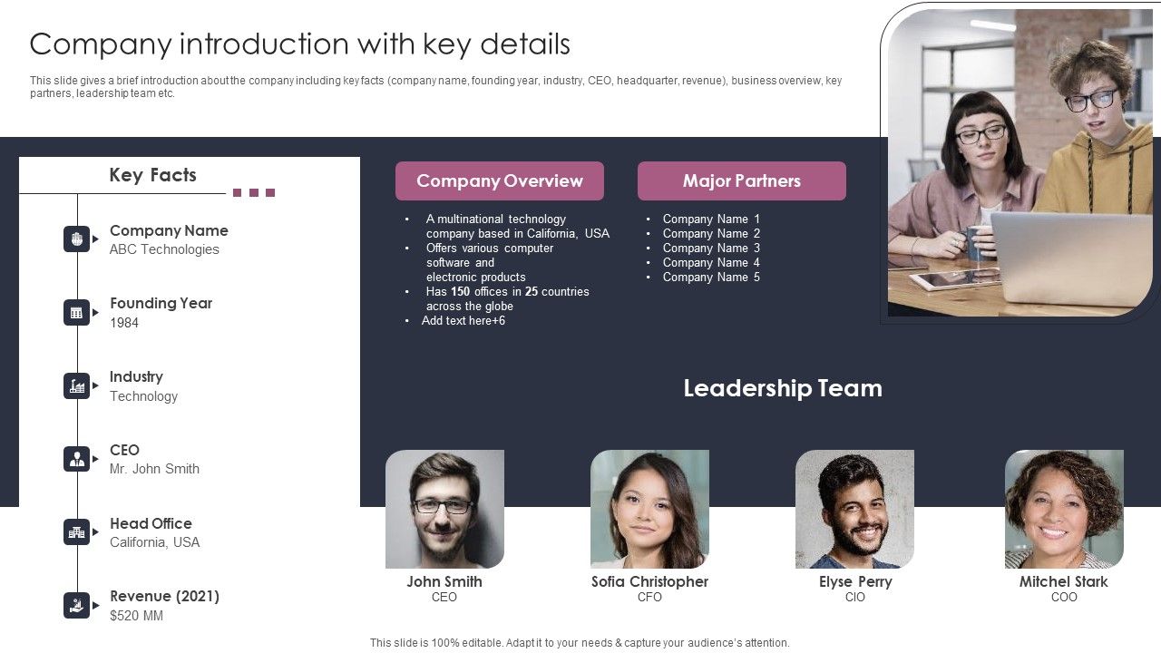 Company_Introduction_With_Key_Details_Stages_To_Develop_Demand_Generation_Tactics_Slides_PDF_Slide_1.jpg
