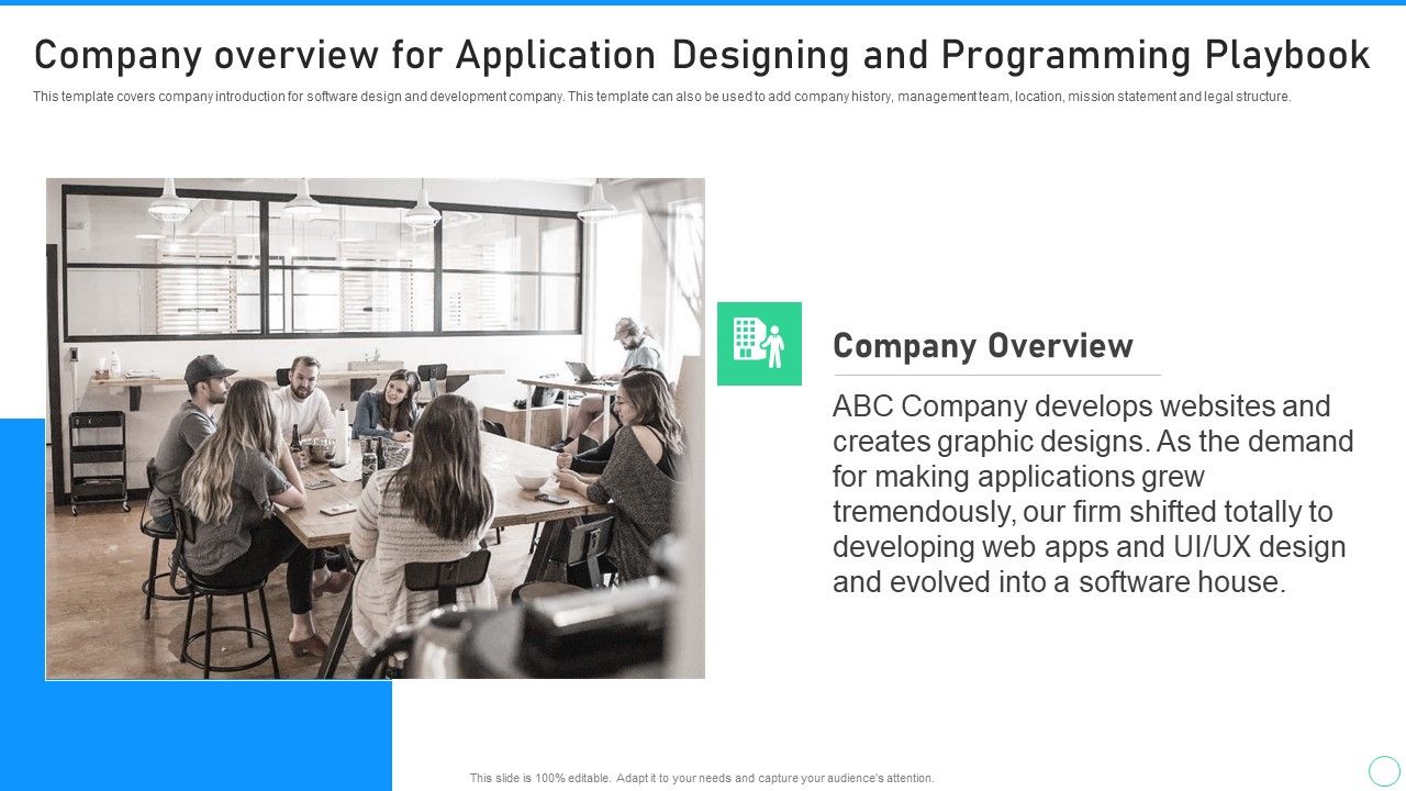 Company_Overview_For_Application_Designing_And_Programming_Playbook_Summary_PDF_Slide_1.jpg