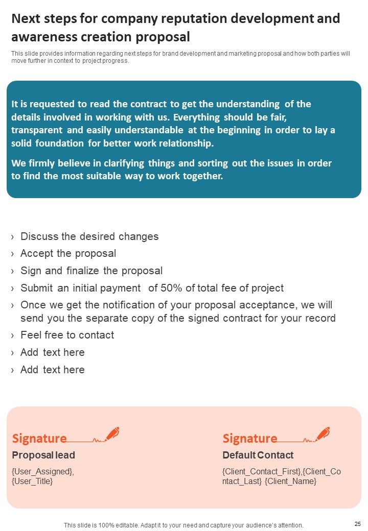 Company Reputation Development And Awareness Creation Proposal Example Document Report Doc Pdf Ppt