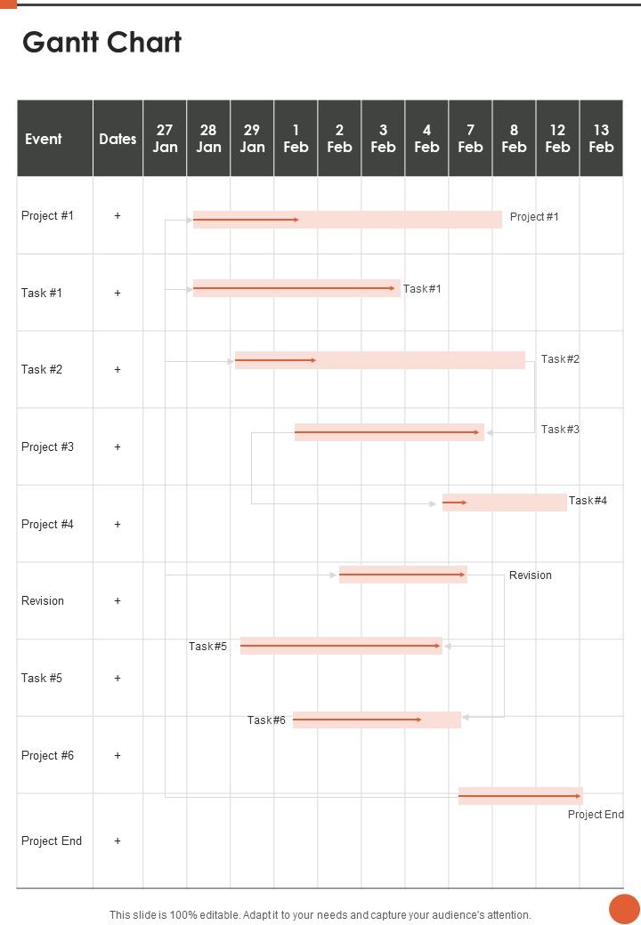 Company Sales Proposal Gantt Chart One Pager Sample Example Document Slide01