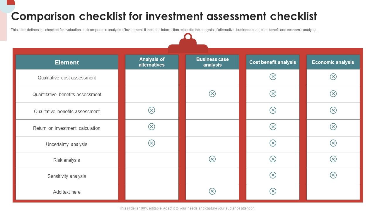 Comparison_Checklist_For_Investment_Assessment_Checklist_Background_PDF_Slide_1.jpg