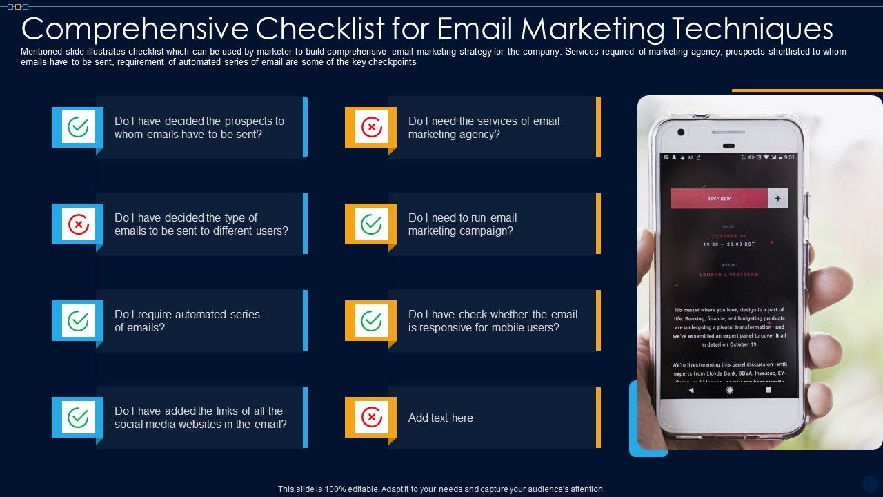 Comprehensive_Checklist_For_Email_Marketing_Techniques_Ppt_PowerPoint_Presentation_File_Background_Designs_PDF_Slide_1.jpg