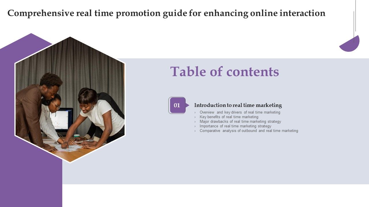 Comprehensive_Real_Time_Promotion_Guide_Enhancing_Online_Interaction_Table_Of_Contents_Clipart_PDF_Slide_1.jpg