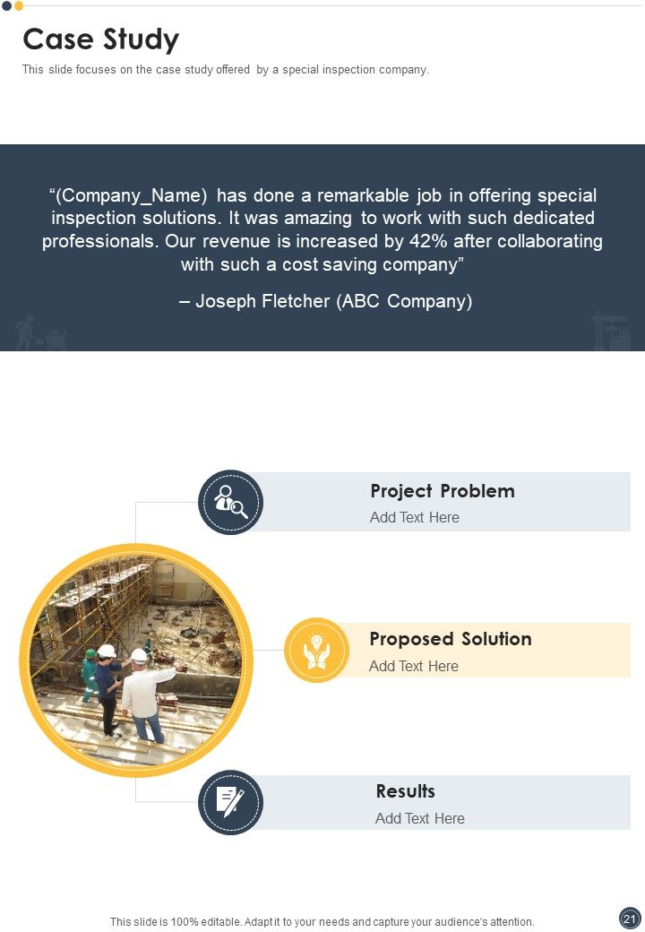 Construction Inspection Proposal Example Document Report Doc Pdf Ppt