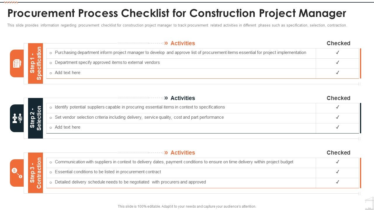 Construction_Project_Playbook_Procurement_Process_Checklist_For_Construction_Project_Manager_Ppt_Gallery_Demonstration_PDF_Slide_1.jpg