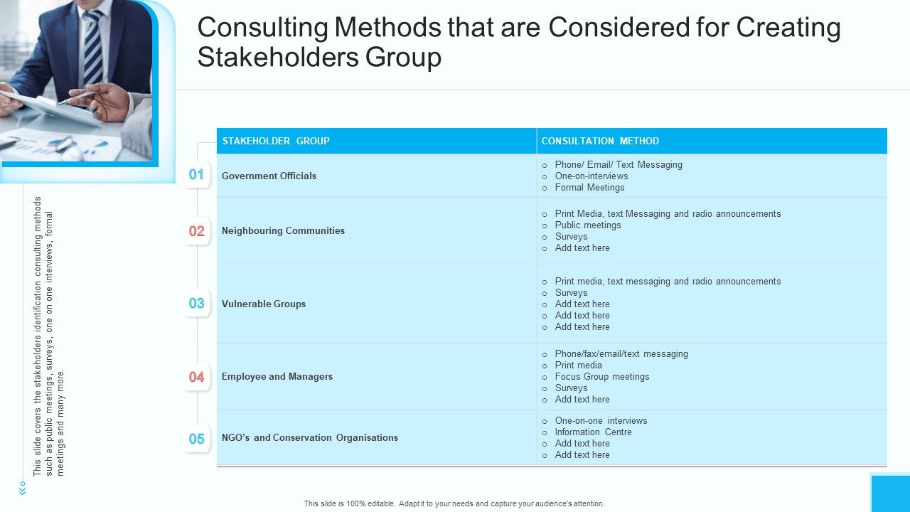 Consulting_Methods_That_Are_Considered_For_Creating_Stakeholders_Group_Template_PDF_Slide_1.jpg