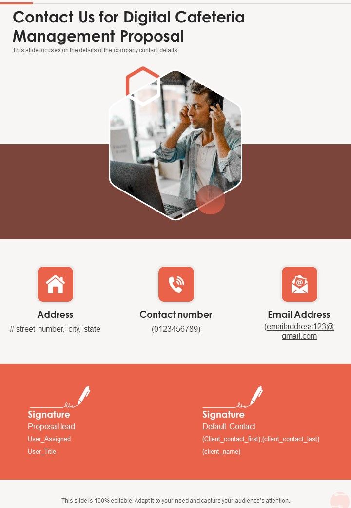 Contact_Us_For_Digital_Cafeteria_Management_Proposal_One_Pager_Sample_Example_Document_Slide_1.jpg