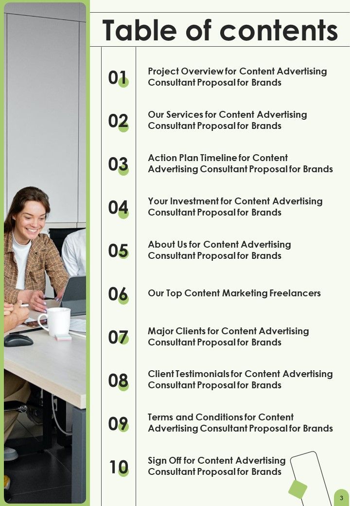 Content Advertising Consultant Proposal For Brands Example Document Report Doc Pdf Ppt