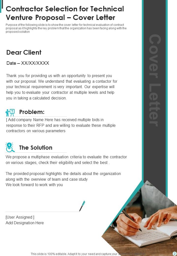 Contractor Selection For Technical Venture Proposal Example Document Report Doc Pdf Ppt