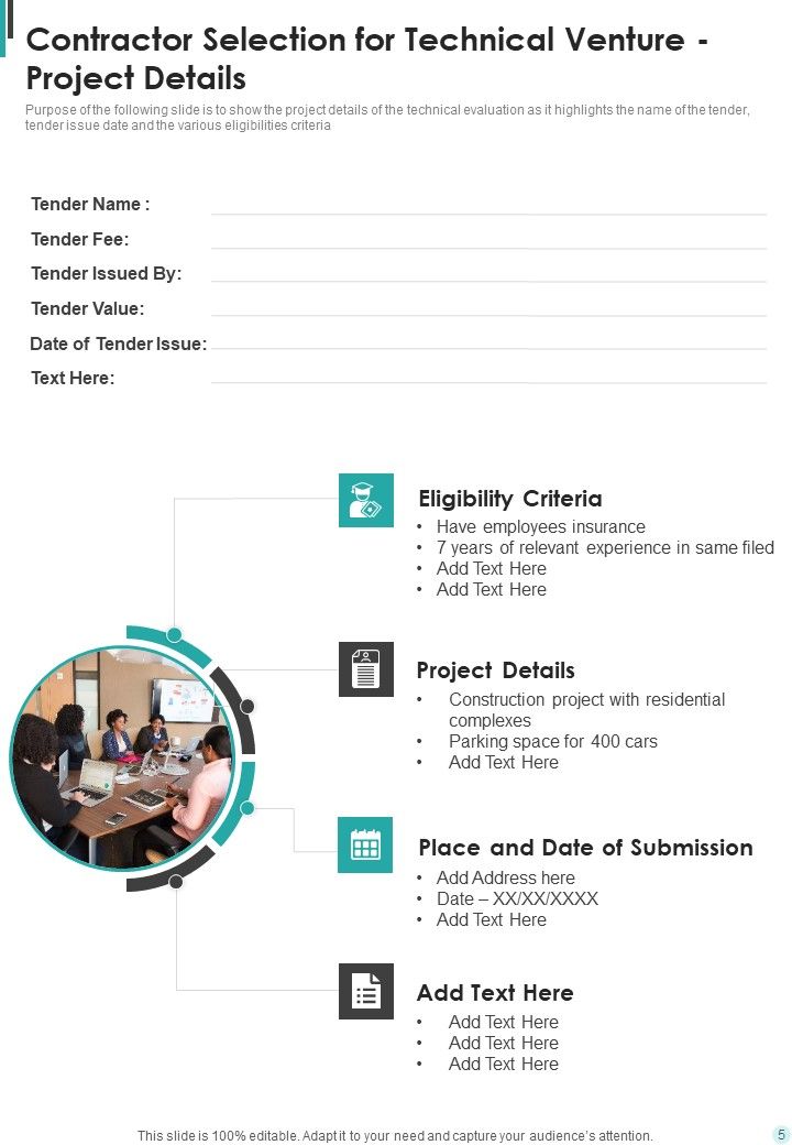 Contractor Selection For Technical Venture Proposal Example Document Report Doc Pdf Ppt