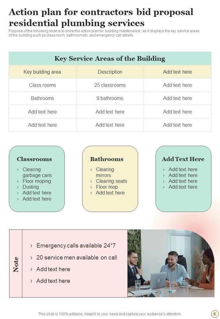 Contractors Bid Proposal For Residential Plumbing Services Example Document Report Doc Pdf Ppt