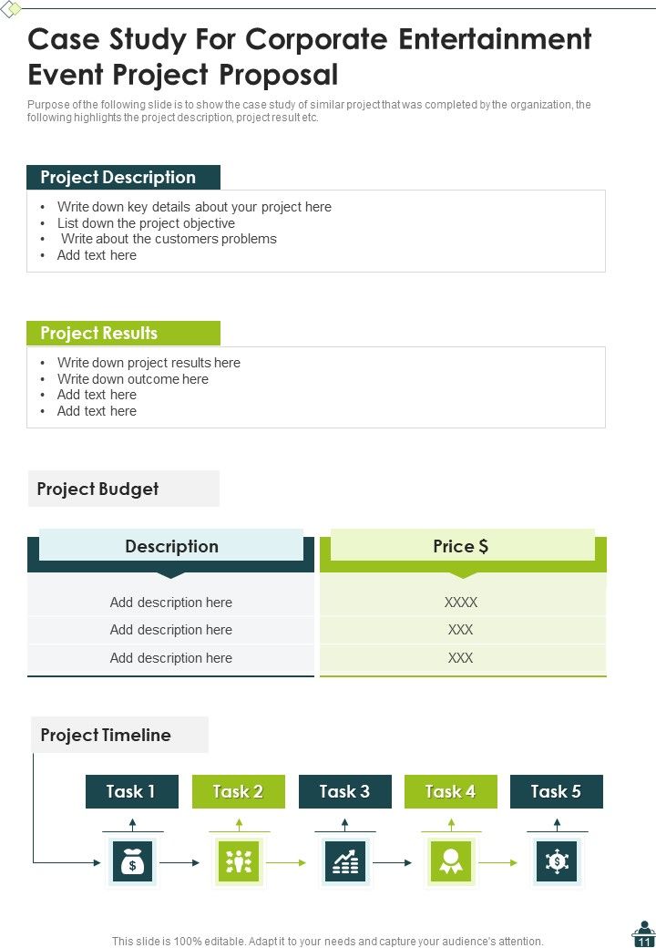Corporate Entertainment Event Project Proposal Example Document Report Doc Pdf Ppt