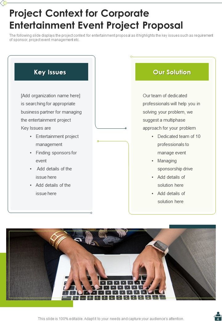 Corporate Entertainment Event Project Proposal Example Document Report Doc Pdf Ppt