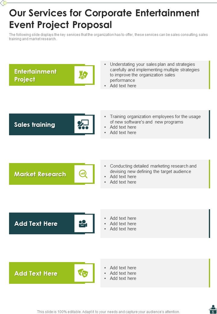 Corporate Entertainment Event Project Proposal Example Document Report Doc Pdf Ppt