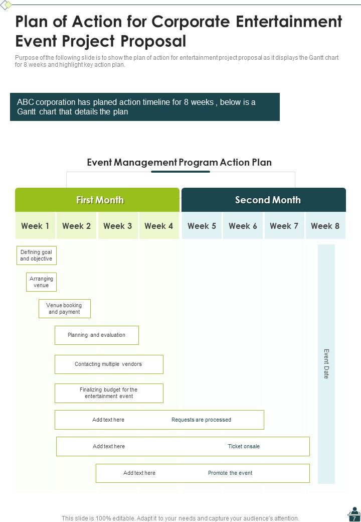 Corporate Entertainment Event Project Proposal Example Document Report Doc Pdf Ppt